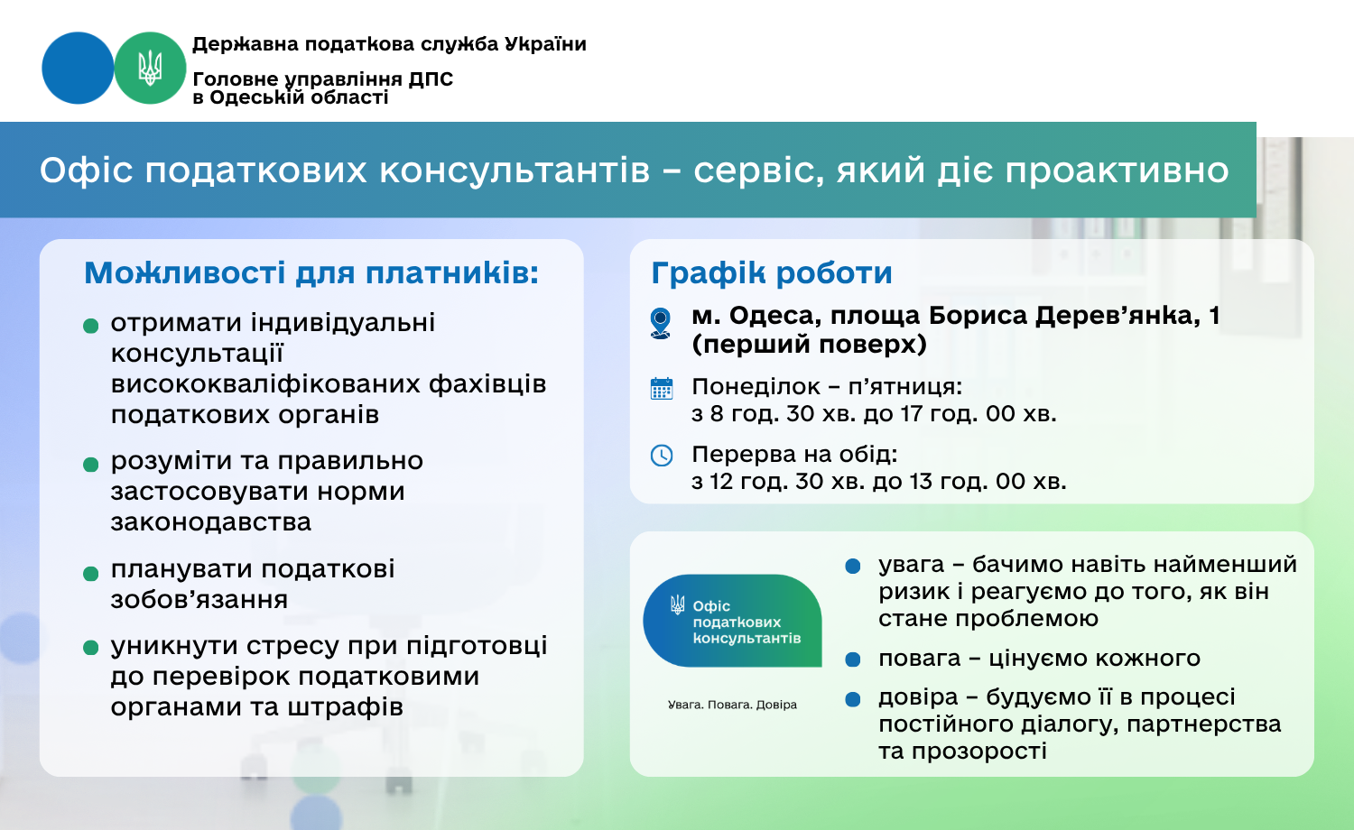 Офіс податкових консультантів - сервіс, який діє проактивно