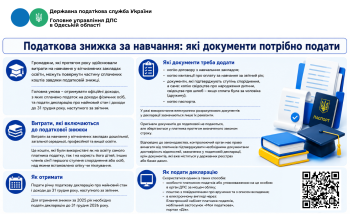 Податкова знижка за навчання: які документи потрібно подати
