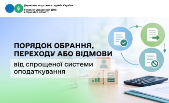 Порядок обрання, переходу або відмови від спрощеної системи оподаткування 