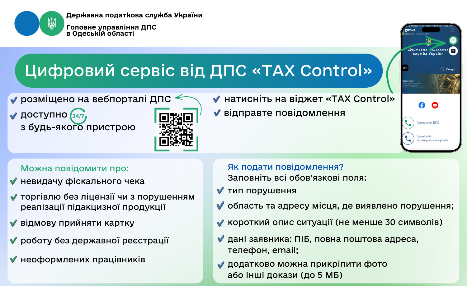Цифровий сервіс від ДПС "TAX Control"
